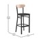 Flash Furniture Black Vinyl Barstool with Natural Wood Back, PK 2 2-XU-DG6V6BV-NAT-GG - alternate 6